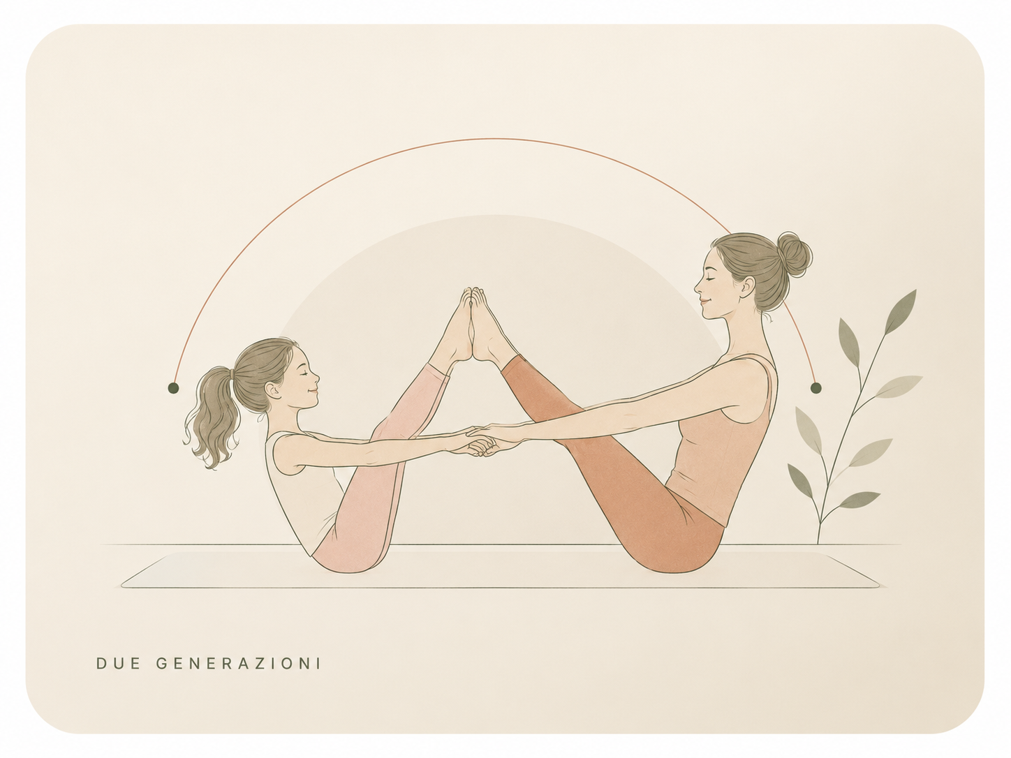 Pilates mamma e figlia — pratica condivisa